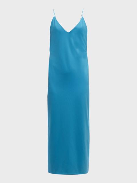 GIORGIO ARMANI Jersey Midi Dress w/ Strappy Back