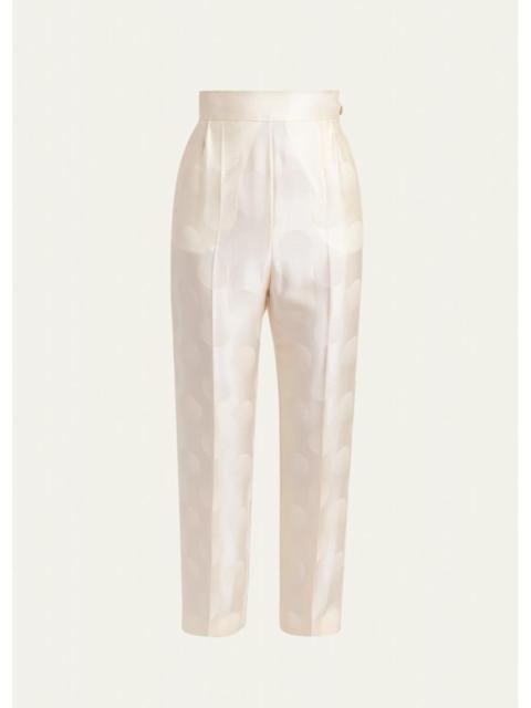 Valentino Satin Polka Dot Trousers