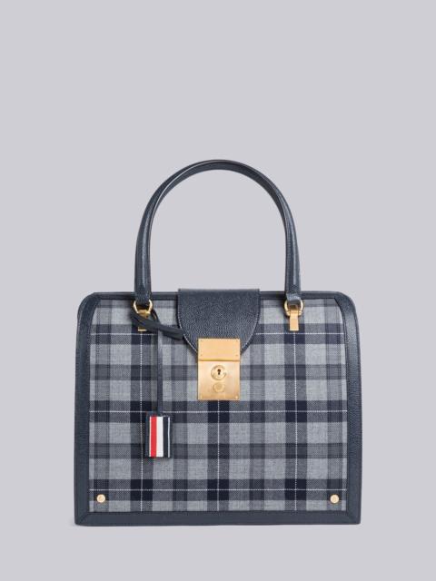 Thom Browne Tartan Leather Frame Mrs. Thom Bag