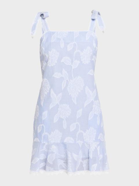 GENERATION LOVE Darcey Floral Stripe Mini Dress