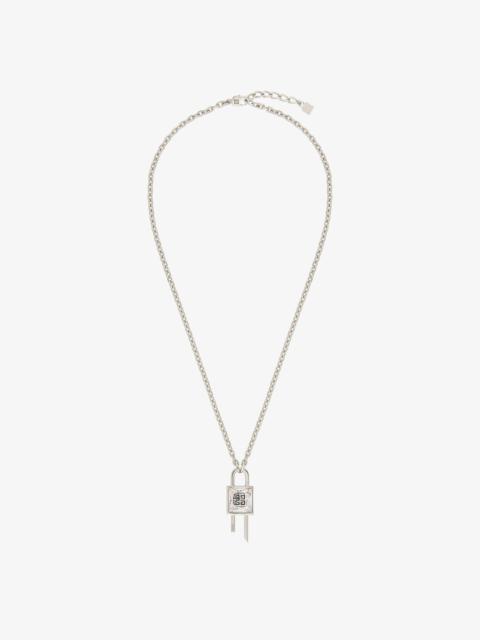 Givenchy MINI LOCK NECKLACE IN METAL WITH CRYSTAL