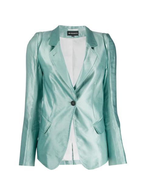 Ann Demeulemeester fitted buttoned blazer