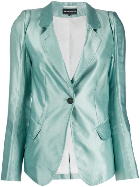 Ann Demeulemeester fitted buttoned blazer