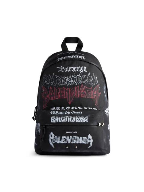 BALENCIAGA Men's Explorer Backpack Diy Metal Allover in Black