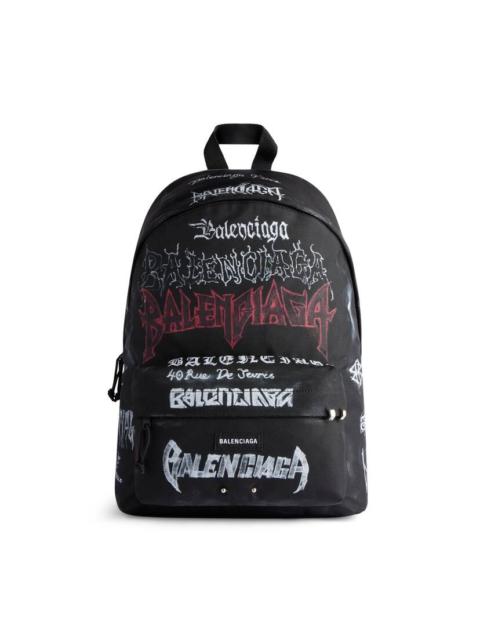 Men's Explorer Backpack Diy Metal Allover in Black