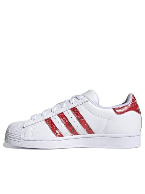 adidas (WMNS) adidas originals Superstar 'White Dark Red' GZ9156