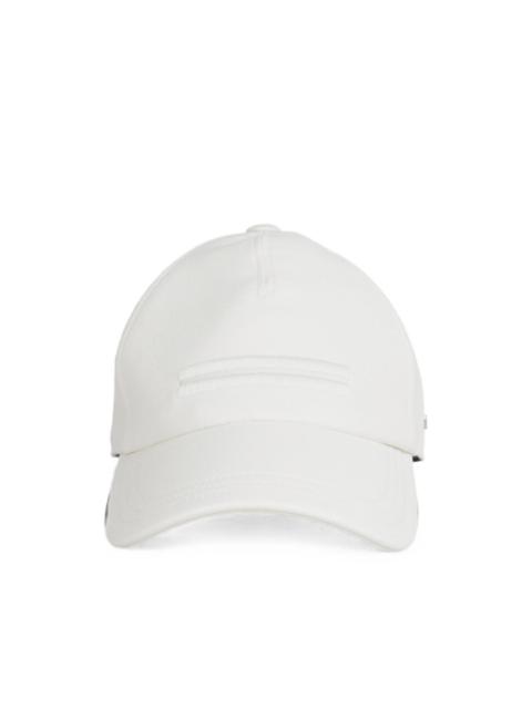 ZEGNA embroidered-stripe cotton cap