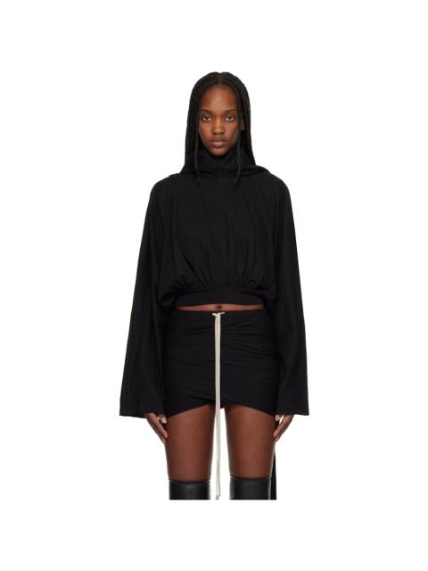 Rick Owens DRKSHDW Black Temple Cropped Hoodie