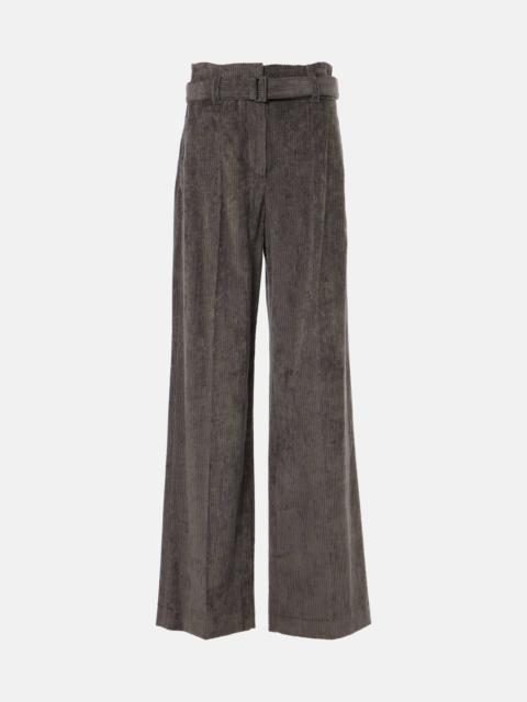 Brunello Cucinelli belted corduroy 바지