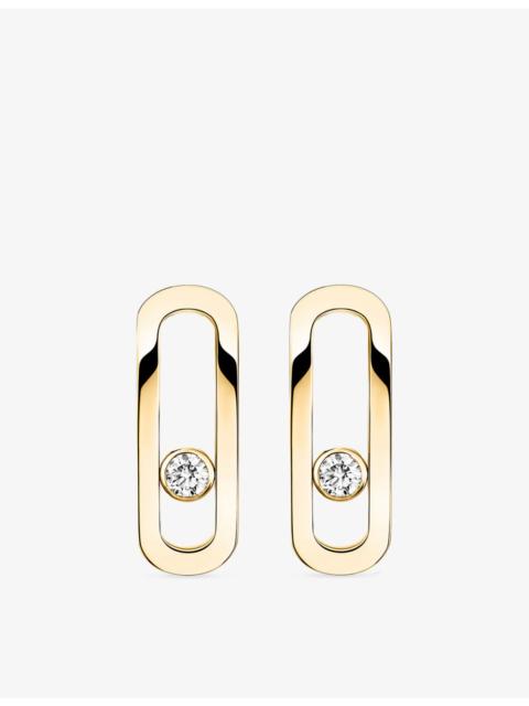 MESSIKA Move Uno 18ct Gold And 0.16ct Diamond Earrings