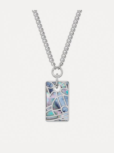 Vivienne Westwood MAN. LEON TAG PENDANT NECKLACE