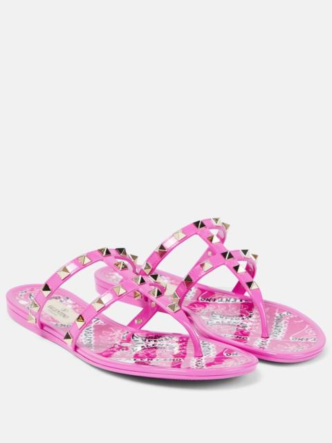 Valentino Rockstud flat thong sandals