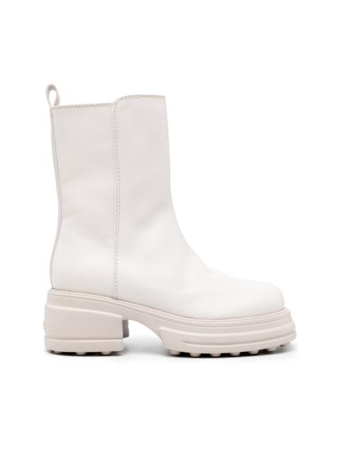 Tod's zip-up leather boots