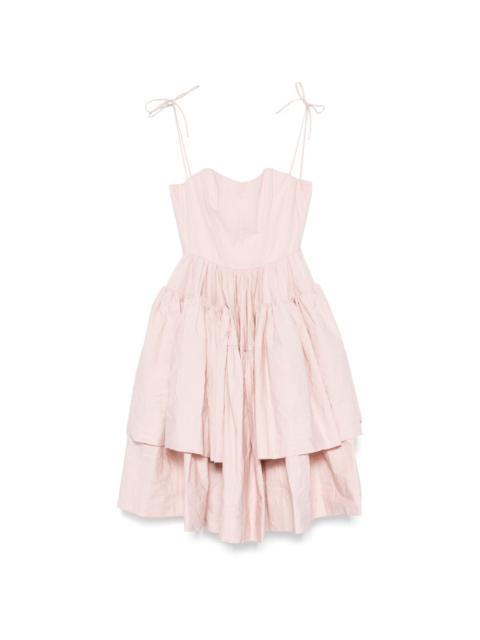 wrinkled corset dress