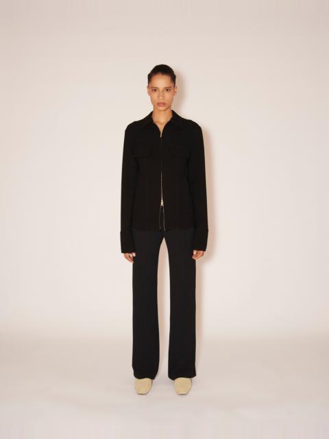 Nanushka YARELI - Boucle crepe pants - Black