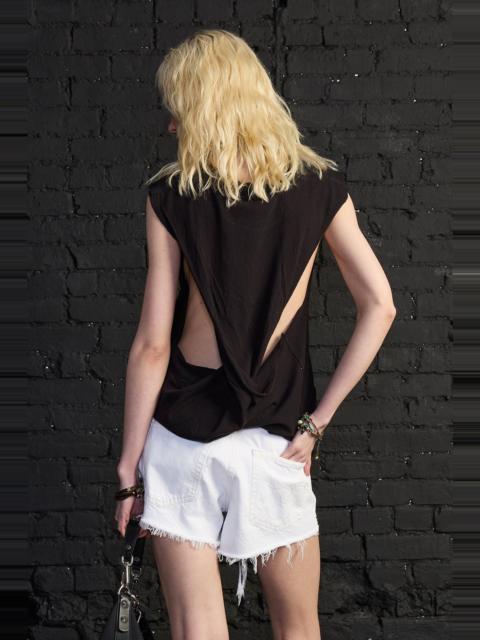 R13 TWISTED BACK SLEEVELESS T