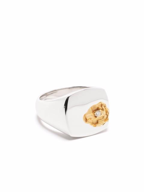 TOM WOOD large mined diamond ring
