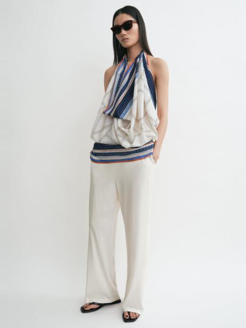 Totême Collector sarong ecru/navy