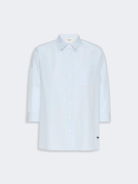 WEEKEND Max Mara GIRALDA Boxy cotton poplin shirt - LIGHT BLUE