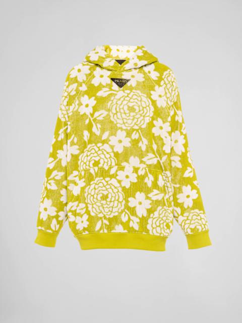 Prada Jacquard terrycloth hoodie
