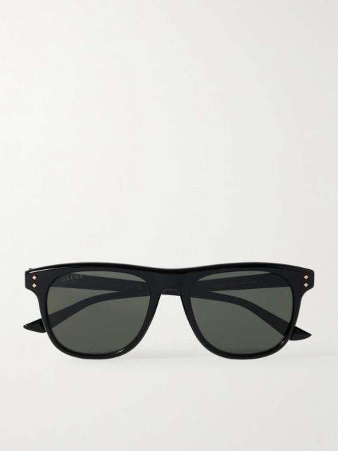 GUCCI D-Frame Recycled-Acetate Sunglasses