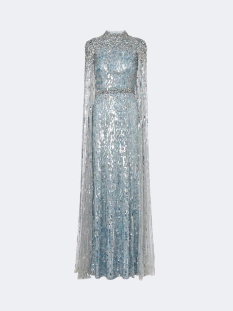 JENNY PACKHAM Opera embellished caped gown