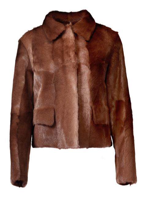 Brunello Cucinelli Button Front Fur Jacket