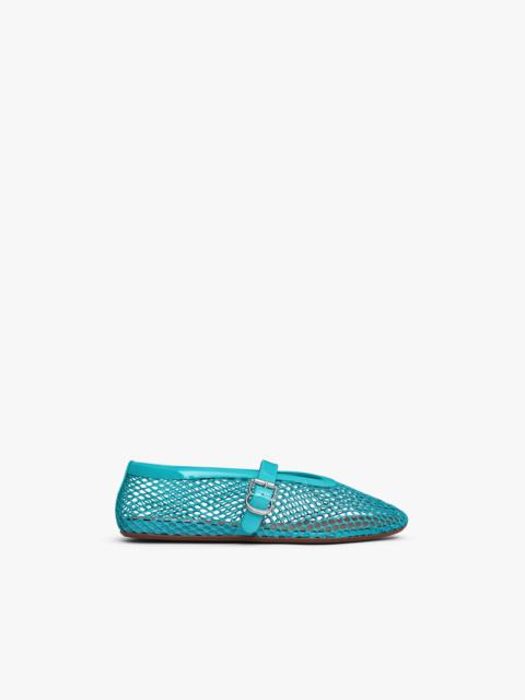 Alaïa BALLET FLATS IN FISHNET