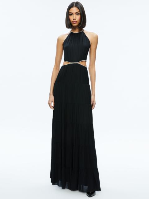 MYRTICE EMBELLISHED CUT OUT MAXI DRESS