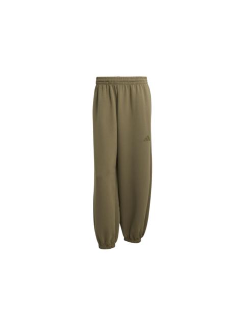 adidas adidas Soft Luxe Tracksuit Pants Olive Strata