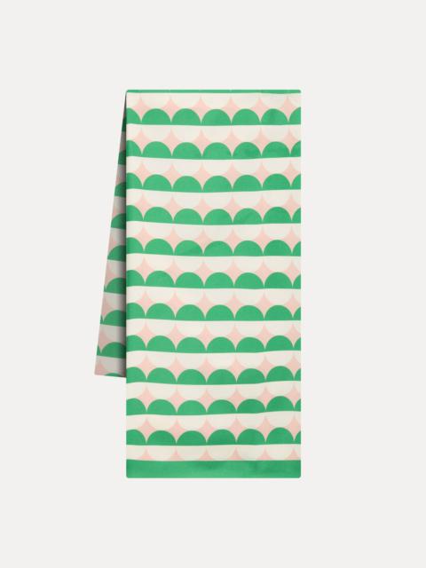 Oscar de la Renta GEOMETRIC CIRCLE SILK SCARF