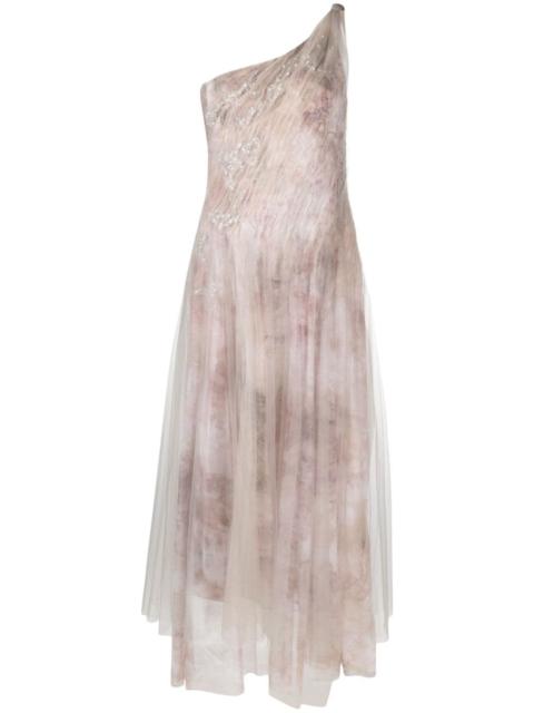 Ralph Lauren Bristowe one-shoulder asymmetric dress