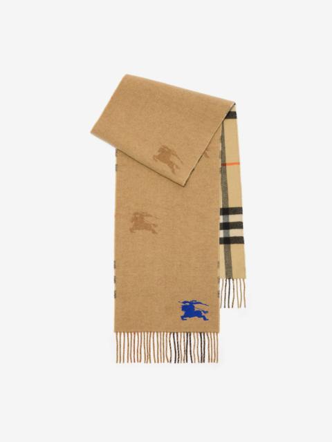 Burberry Reversible EKD Check Cashmere Scarf