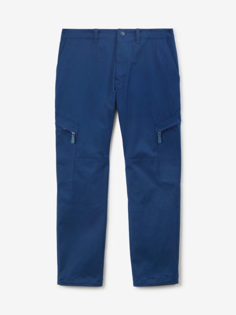 Burberry Stretch Cotton Cargo Trousers