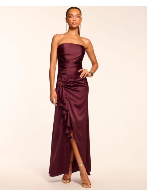 RAMY BROOK Galilee Strapless Ruffle Gown