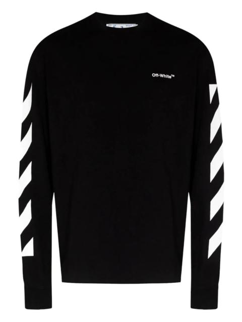 Off-White diagonal-stripes logo sweatshirt