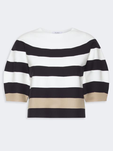 Max Mara VOTO Viscose yarn cropped sweater - ULTRAMARINE
