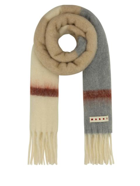 Marni Multicolor mohair blend scarf