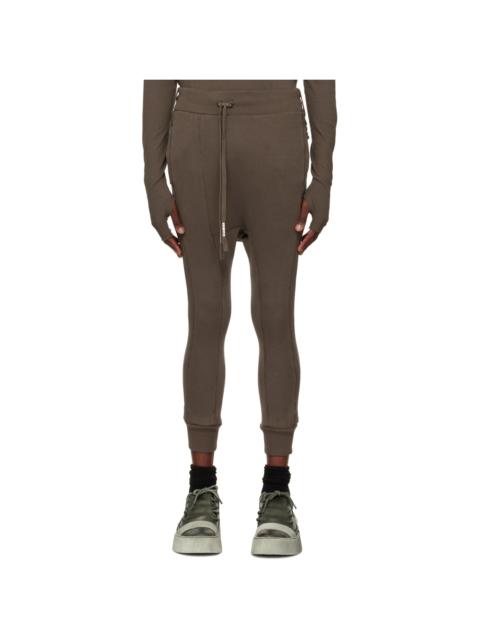 Boris Bidjan Saberi Khaki Object-Dyed Lounge Pants