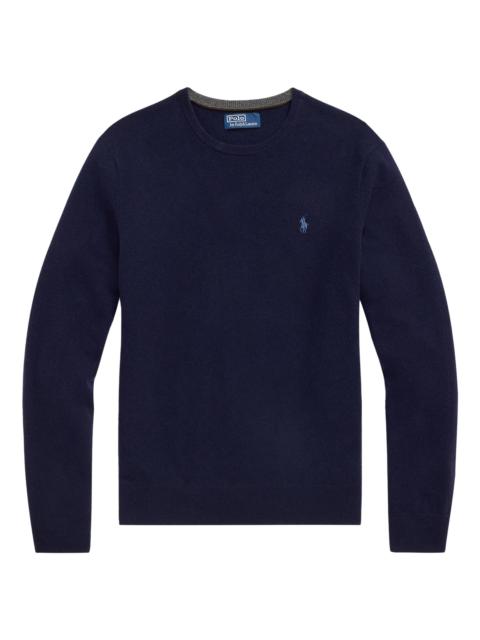 Polo Ralph Lauren Men's Logo-Embroidered Wool Sweater - Hunter Navy