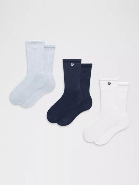 lululemon Unisex Daily Essential Crew Socks *3 Pack