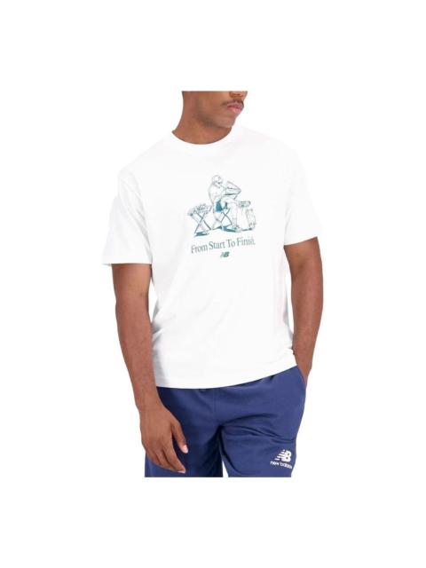 New Balance Essentials Cafe Short Sleeve T-shirt 'Sea Salt' MT31560-SST