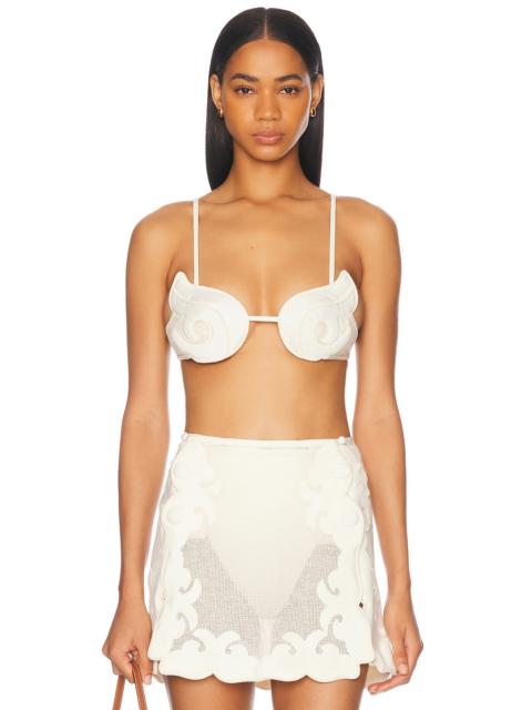 ADRIANA DEGREAS Reseau Applique Top