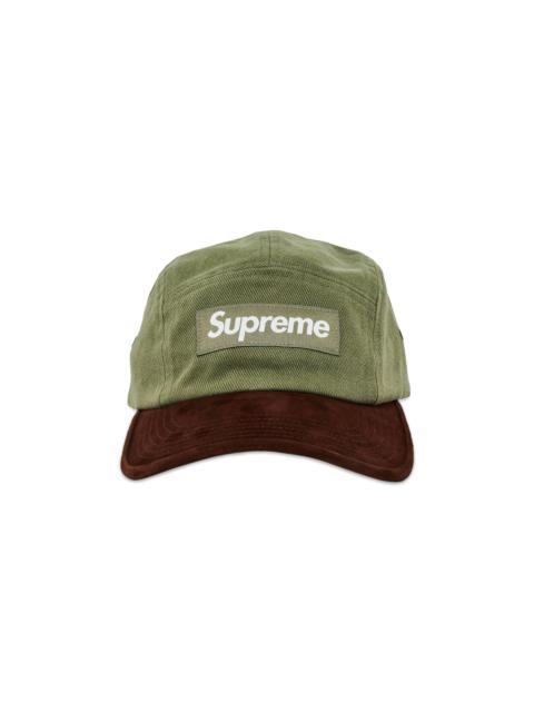 Supreme Suede Visor Camp Cap 'Light Olive'