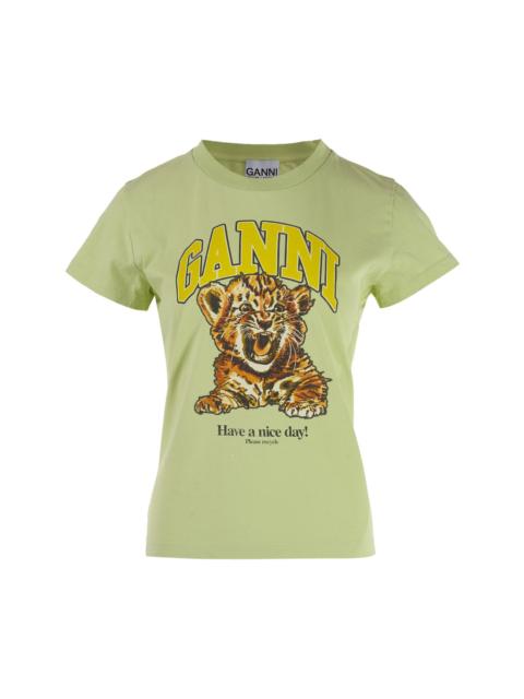 GANNI Baby Fit Cotton Jersey Tee