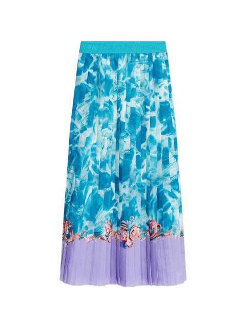 VERSACE JEANS COUTURE pleated midi skirt