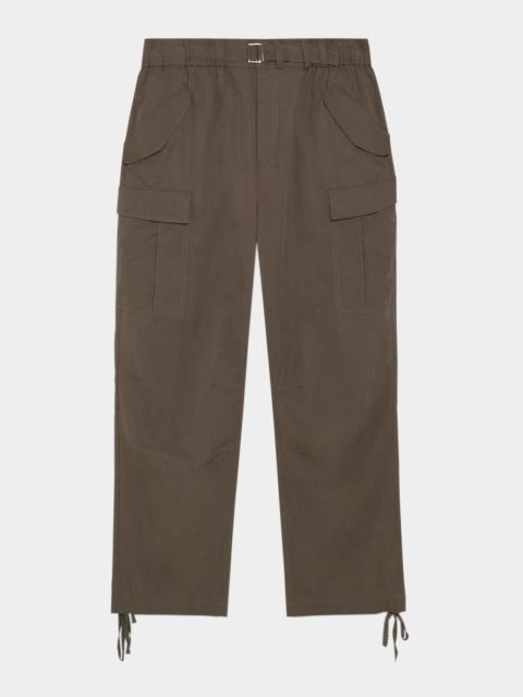 SIMKHAI Men's Garrett Wide-Leg Cargo Pants