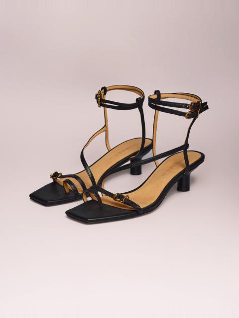 Nanushka JEWEL - Vegan leather sandals - Black