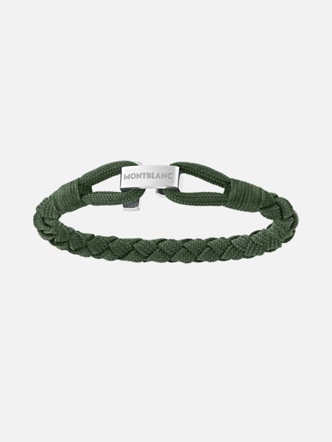 Montblanc Green Wrap Me Bracelet in Nylon and Steel