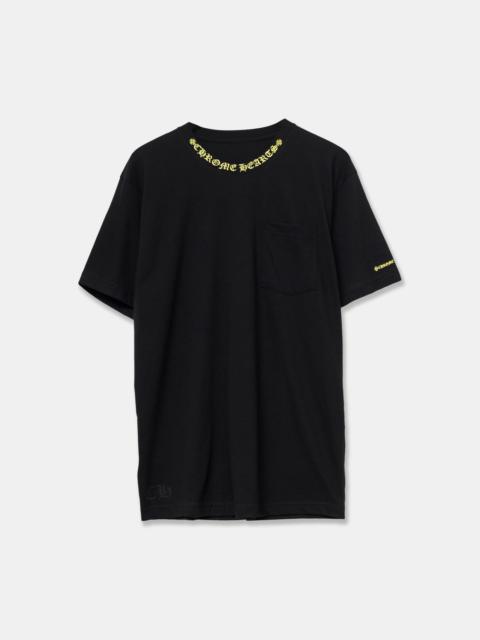 Black Neon Neck Script Tee